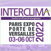 Interclima du 3 au 6 octobre à la Porte de Versailles, Paris. 
