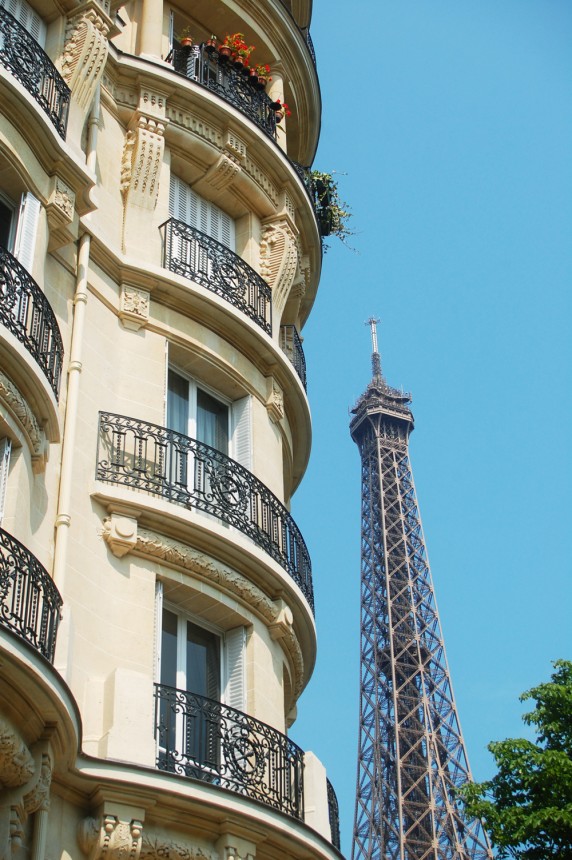 view at the Eiffel tower