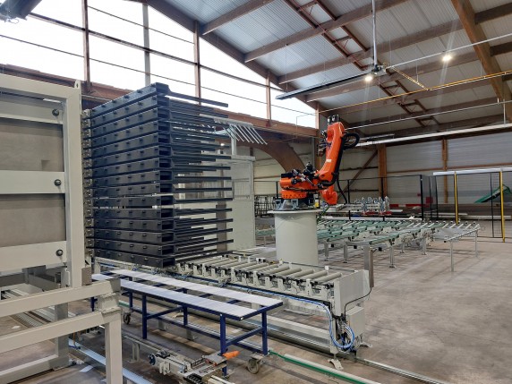 Ligne robot 2 et stockage de sortie